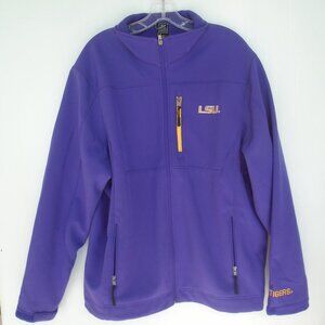 Colosseum LSU Tigers Full-Zip Jacket Mens Size XL Purple